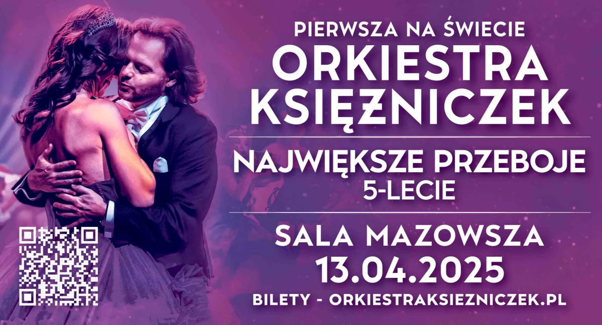 Pierwsza na Świecie Orkiestra Księżniczek przyjedzie do Otrębus - 13 kwietnia 2025 i zagości w Sali Widowiskowej Zespołu Mazowsze 