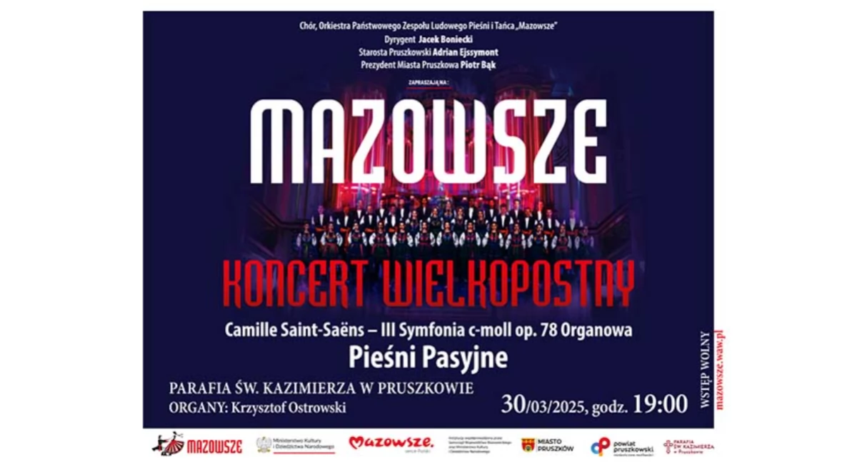 Zapraszamy na Koncert Wielkopostny zespołu 