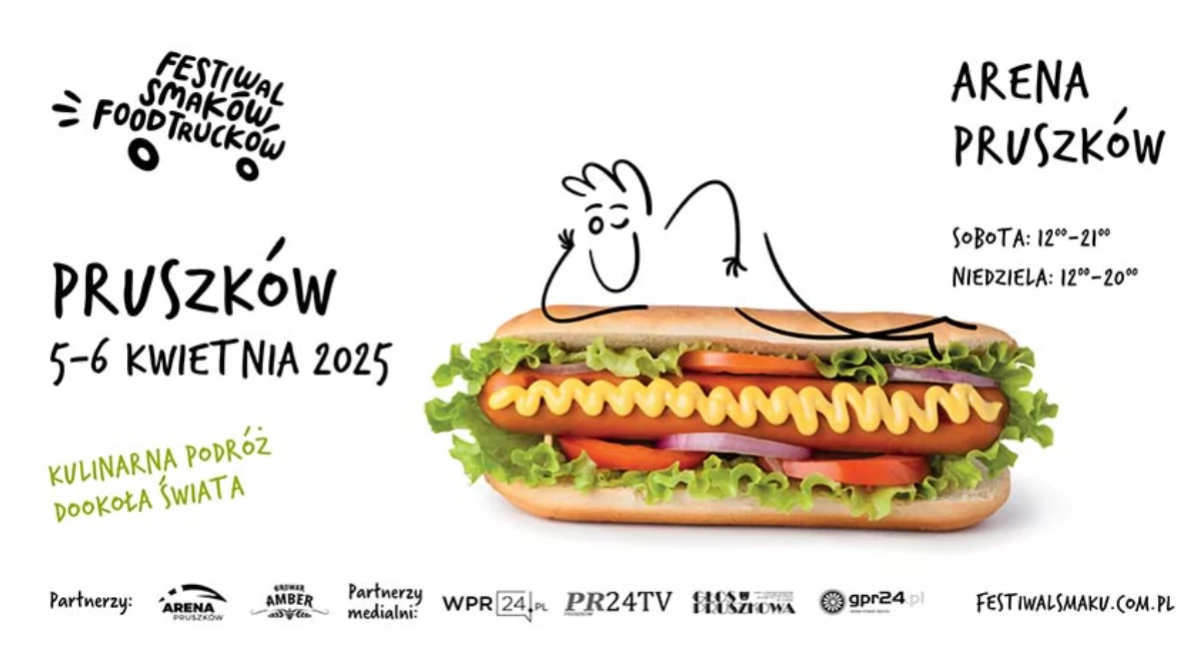 Rozpocznij sezon z Festiwalem Smaków Food Trucków! 5 i 6 kwietnia food trucki zaparkują na przy Arenie Pruszków