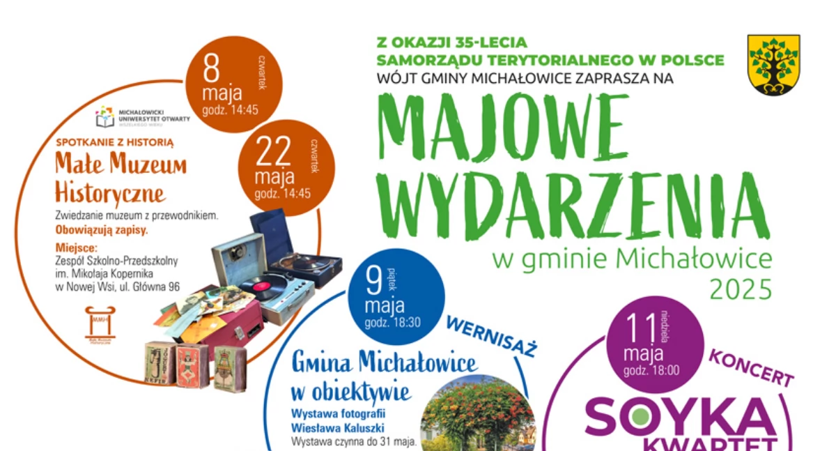 Kalendarz wydarzeń w gminie Michałowice - maj 2025!