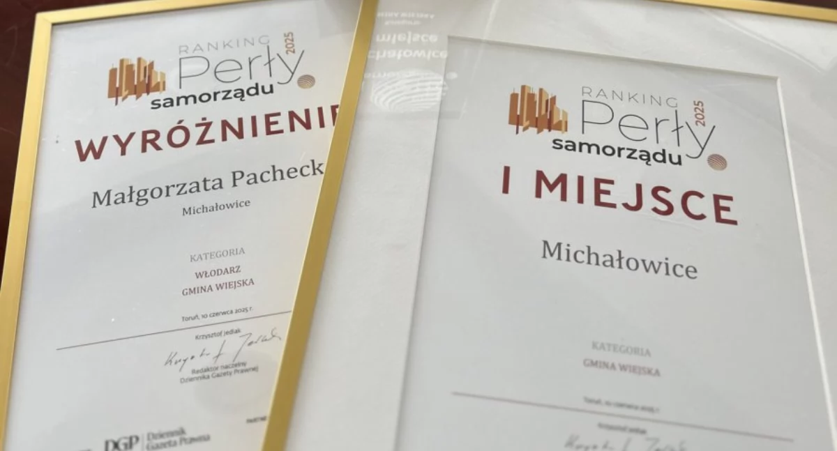 Gmina Michałowice najlepszą gminą wiejską w Polsce!