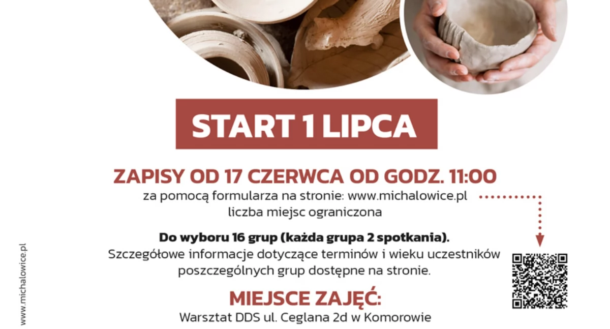 Gmina Michałowice - Warsztaty ceramiki - zapisy