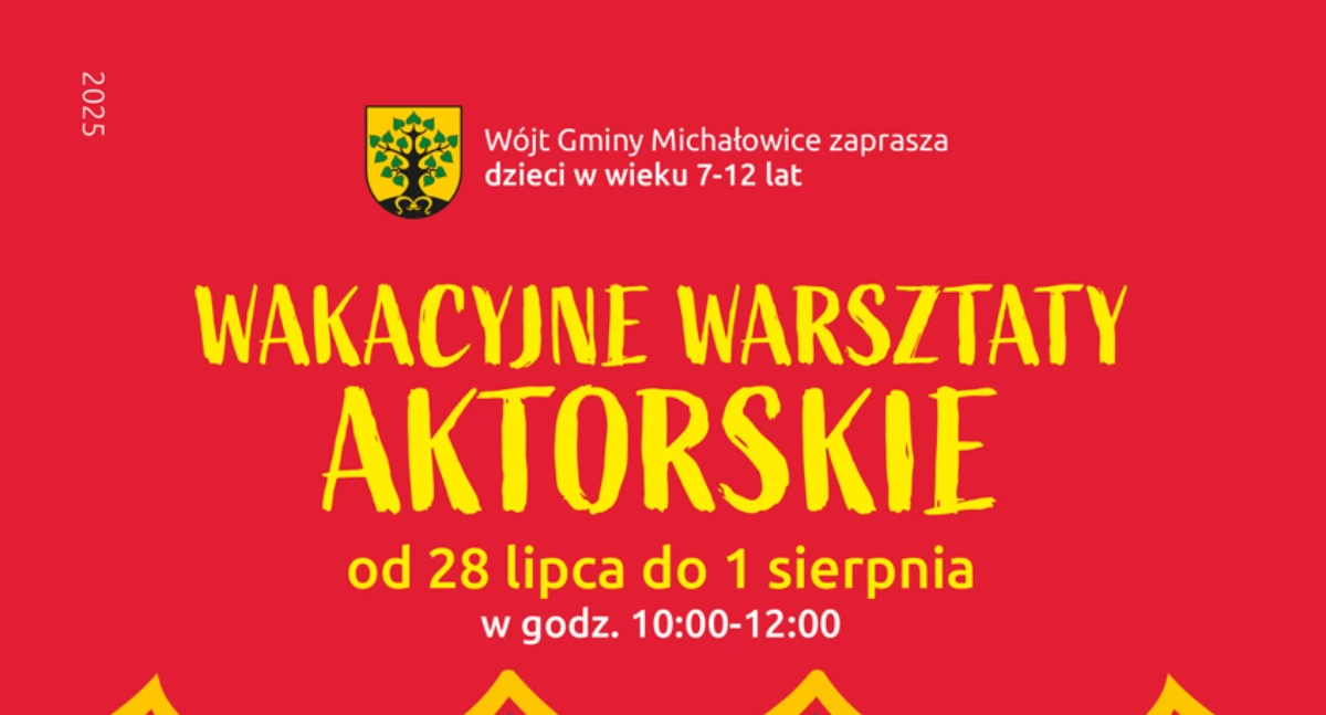 Wakacyjne warsztaty aktorskie dla dzieci i młodzieży w gminie Michałowice