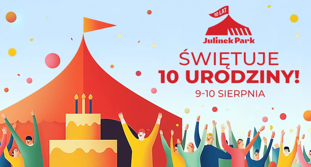 Cyrkowe Urodziny Parku Julinek – 10 lat zabawy, emocji i rodzinnych atrakcji!