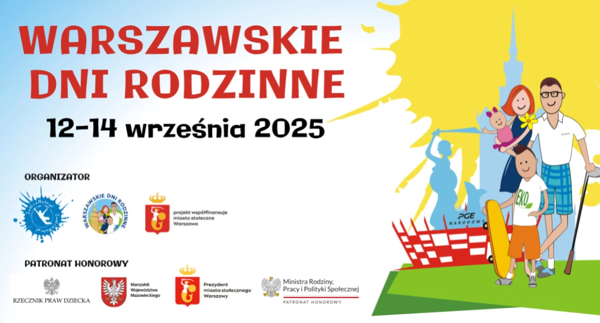Warszawa zamieni się w wielki plac zabaw – 19. Warszawskie Dni Rodzinne już we wrześniu!