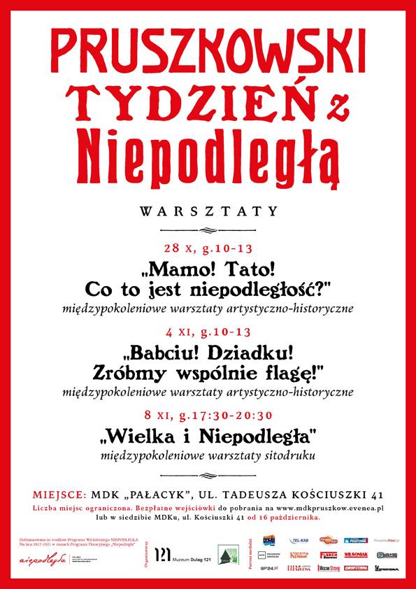 Pruszkowski Tydzień z Niepodległą – Warsztaty Międzypokoleniowe