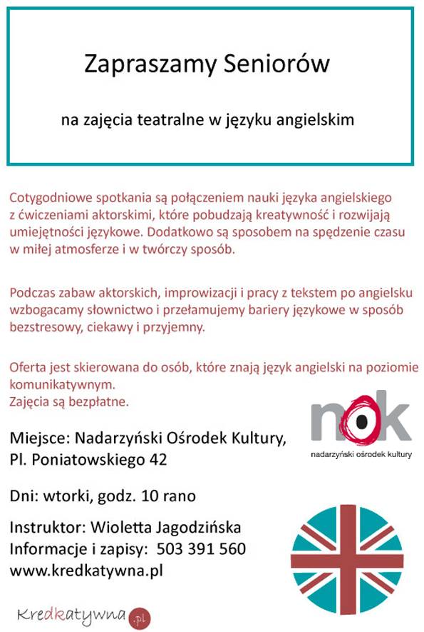 Zapraszamy seniorów do NOK-u
