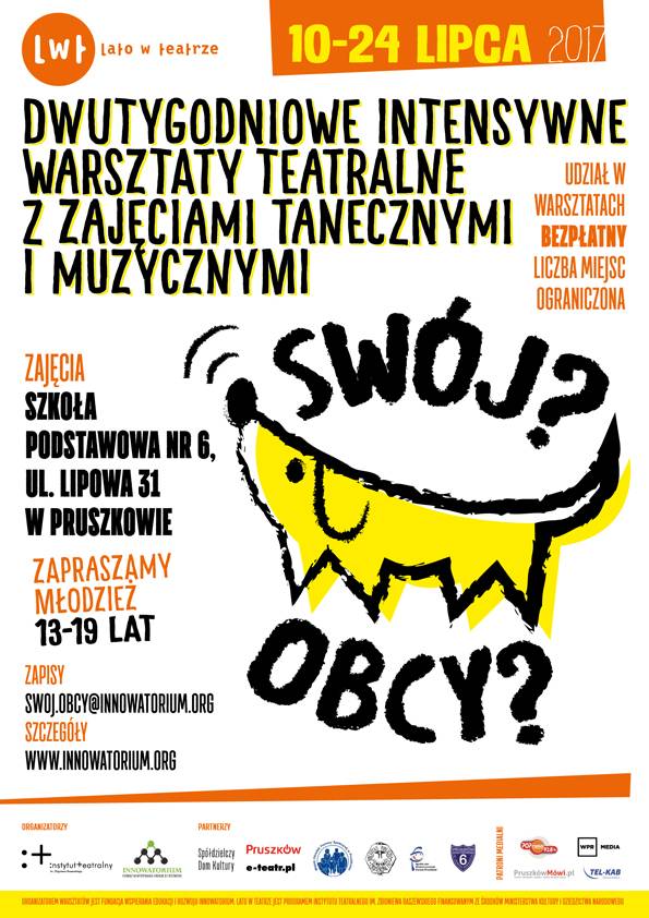 Wakacyjne bezpłatne warsztaty teatralne dla młodzieży