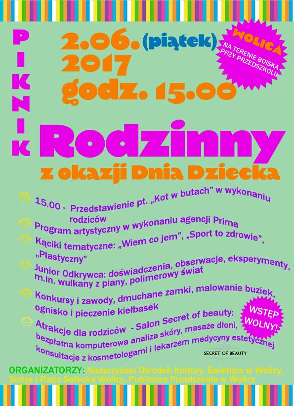 Piknik rodzinny z okazji Dnia Dziecka w Wolicy