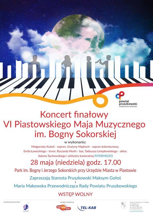 Już niebawem koncert finałowy VI Piastowskiego Maja Muzycznego im. Bogny Sokorskiej