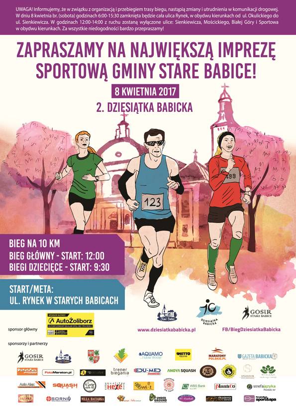 Bieg uliczny 2. Dziesiątka Babicka już w najbliższą sobotę!