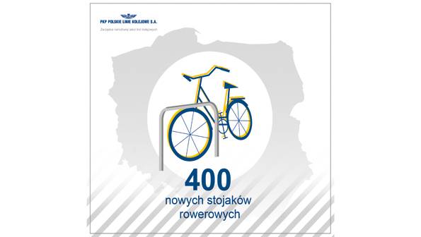 PLK montują 400 nowych stojaków rowerowych