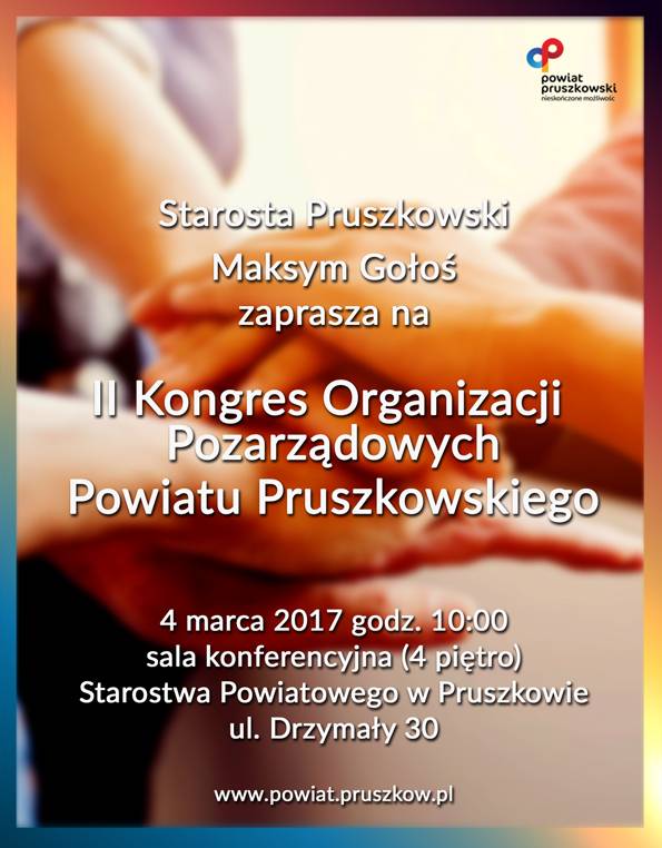 Powiat dla społecznie aktywnych, czyli II Kongres Organizacji Pozarządowych w Pruszkowie