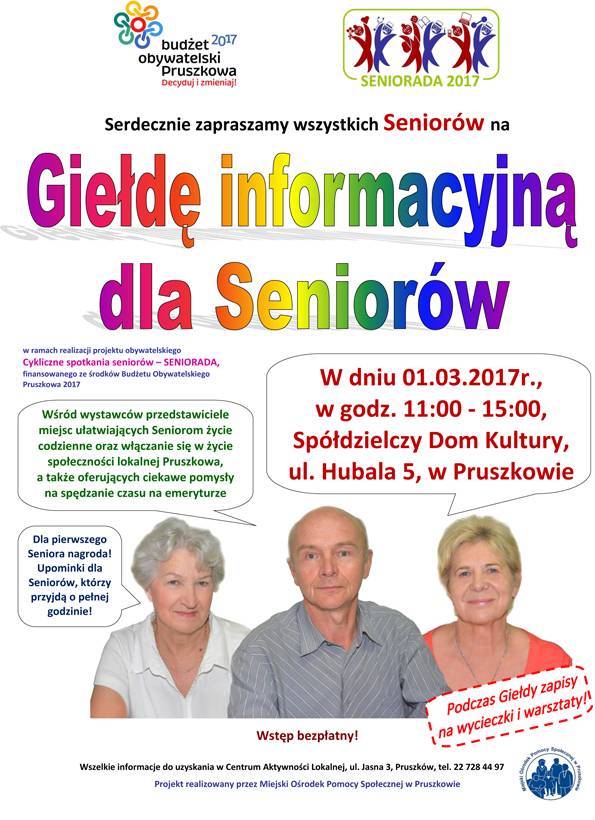 Giełda informacyjna dla pruszkowskich Seniorów