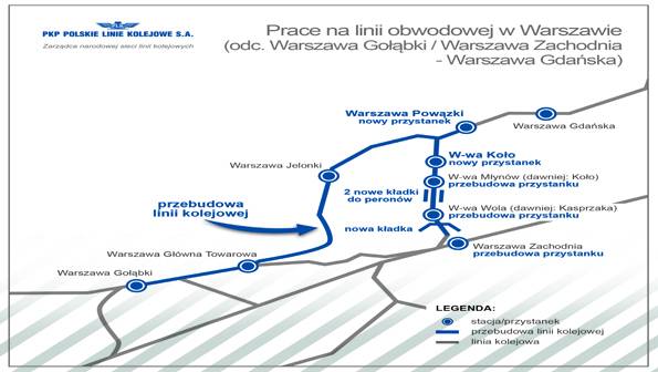 Warszawa. Nowe przystanki dzięki przebudowie linii obwodowej