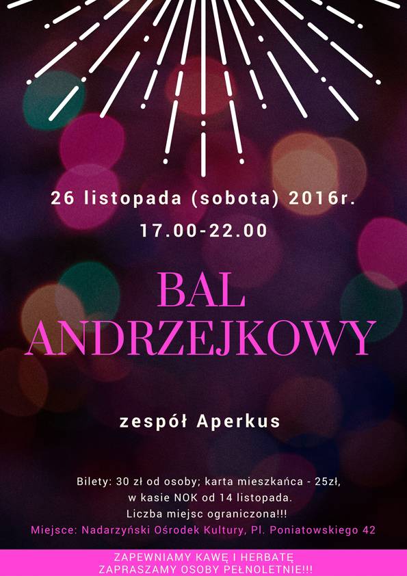 Bal Andrzejkowy w Nadarzyńskim Ośrodku Kultury