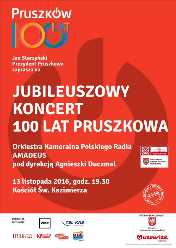 Jubileuszowy koncert na 100. lecie Pruszkowa