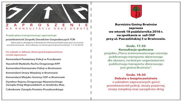Rozmowy o komunikacji i bezpieczeństwie w gminie Brwinów