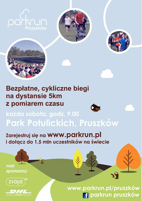 100 bieg parkrun w Pruszkowie na 100 lecie miasta
