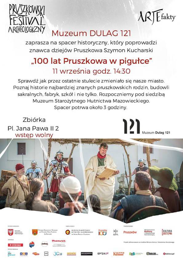 100 lat Pruszkowa w pigułce – spacer podczas festiwalu ARTEfakty