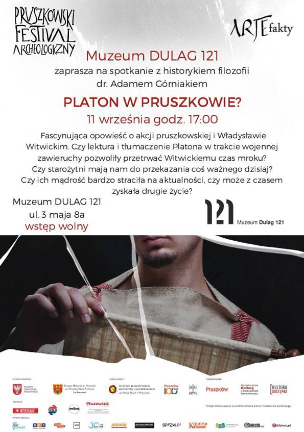 PLATON W PRUSZKOWIE - spotkanie z historykiem filozofii dr. Adamem Górniakiem