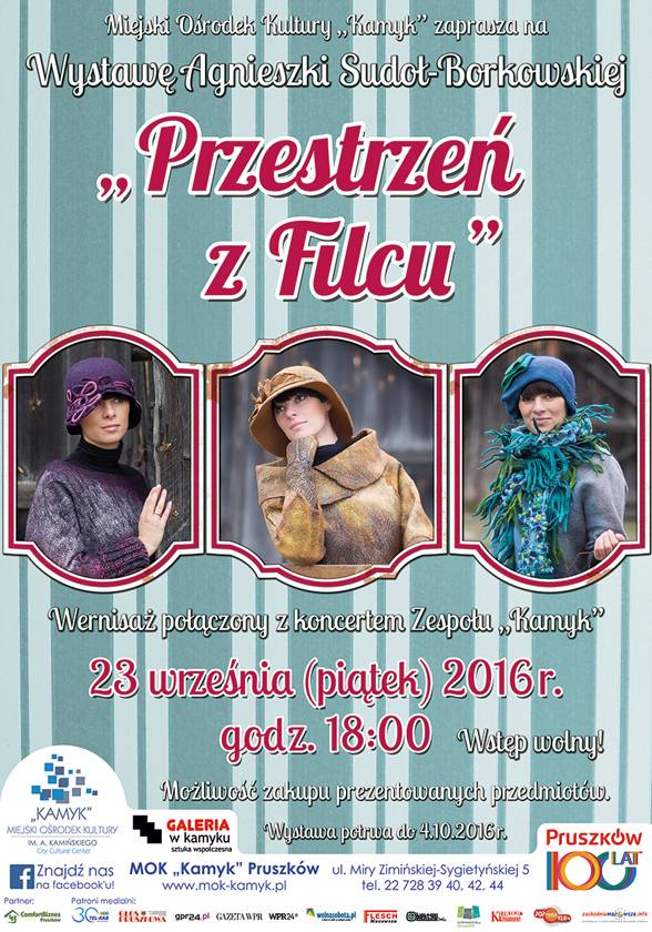 Wernisaż prac Agnieszki Sudoł-Borkowskiej „Przestrzeń z filcu”