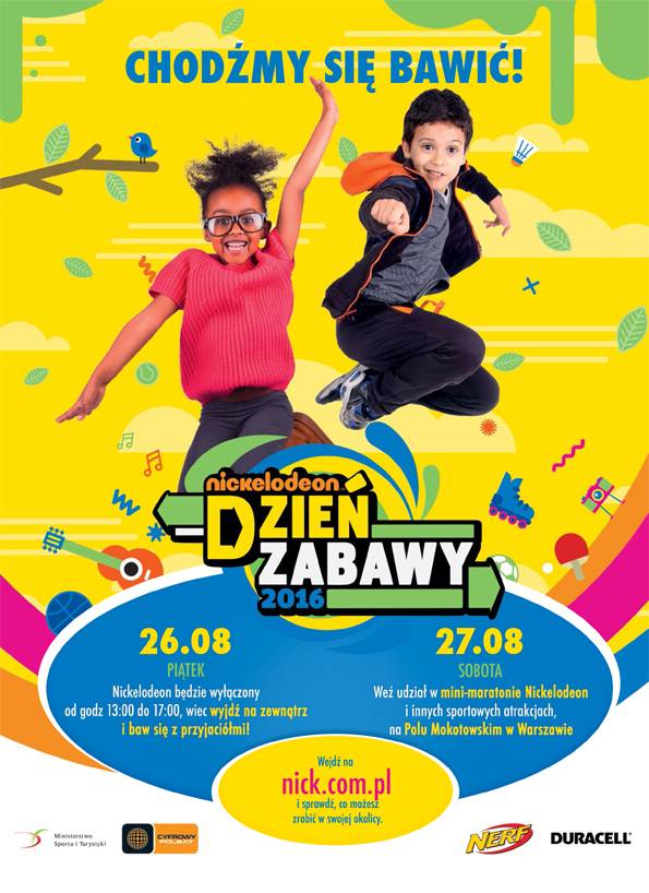 Dzień Zabawy z Nickelodeon – wielkie święto małych i dużych rozrabiaków już w sierpniu w Warszawie!