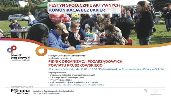 Piknik Organizacji Pozarządowych Powiatu Pruszkowskiego