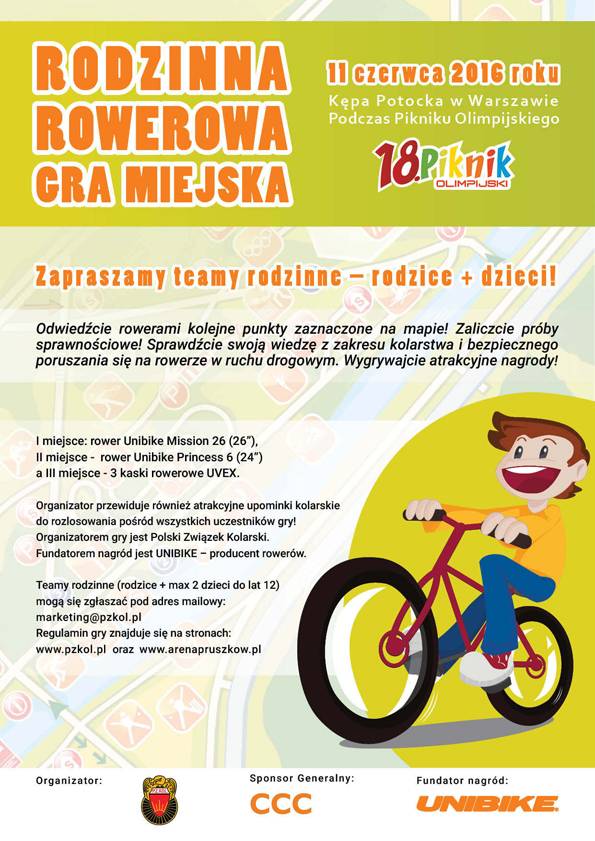 Rodzinna Rowerowa Gra Miejska