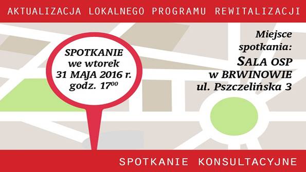Aktualizacja „Lokalnego programu rewitalizacji” gminy Brwinów