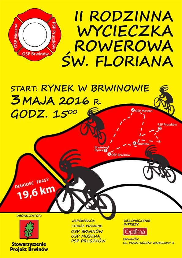 Rowerami szlakiem św. Floriana ze Stowarzyszeniem Projekt Brwinów