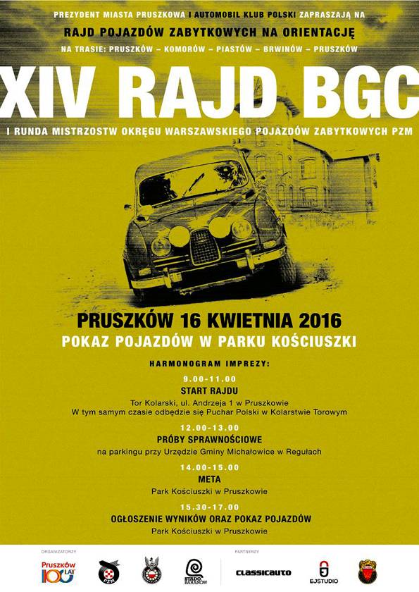 Rajd pojazdów zabytkowych w Pruszkowie