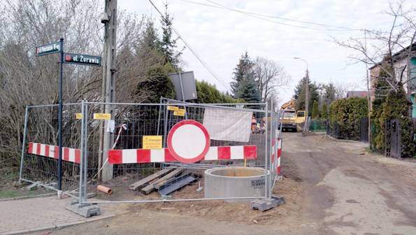 Przebudowa ulicy Żurawiej w Brwinowie
