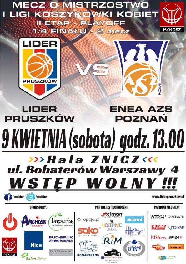 Przed Liderkami drugi mecz ćwierćfinałowy
