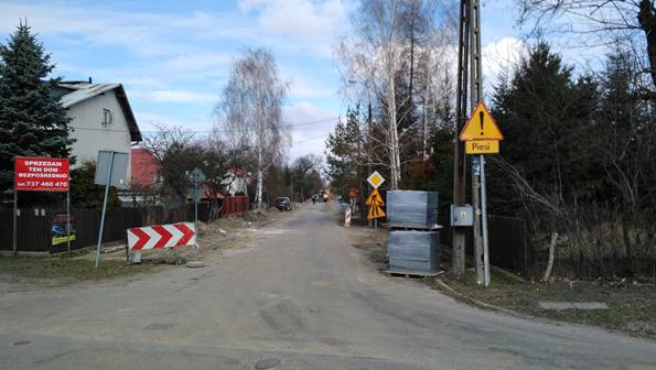 Przebudowa ul. Borkowej w Brwinowie rozpoczęta