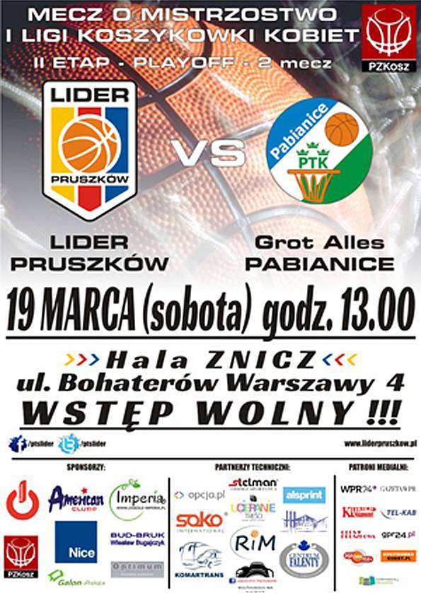 LIDER Pruszków - 2. mecz playoff LIDER-a Pruszków : Grot Alles Pabianice