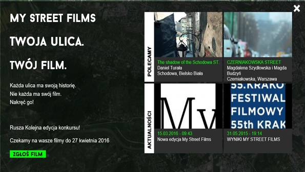 Konkurs filmowy My Street Films