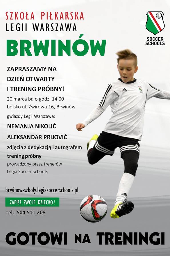 Dzień otwarty szkoły piłkarskiej Legii w Brwinowie