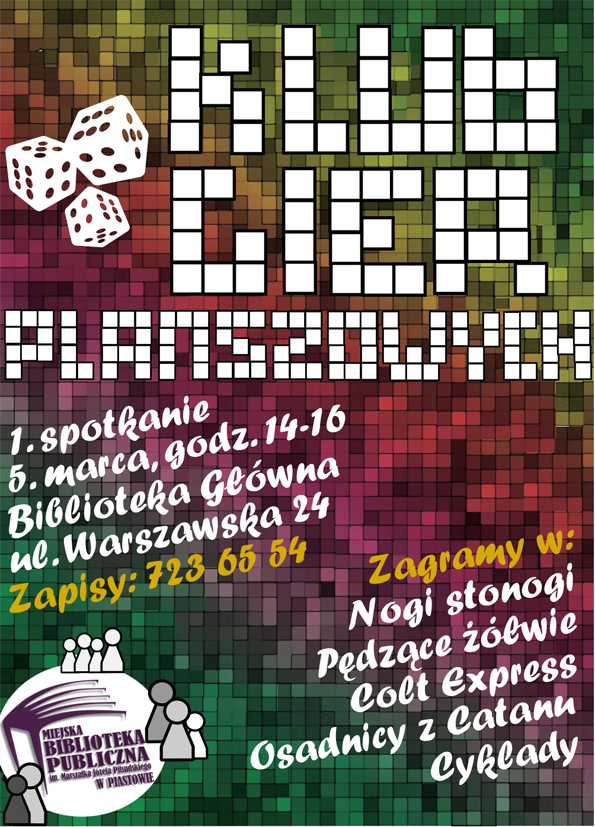 Klub Gier Planszowych w Piastowie zaprasza na 1. spotkanie