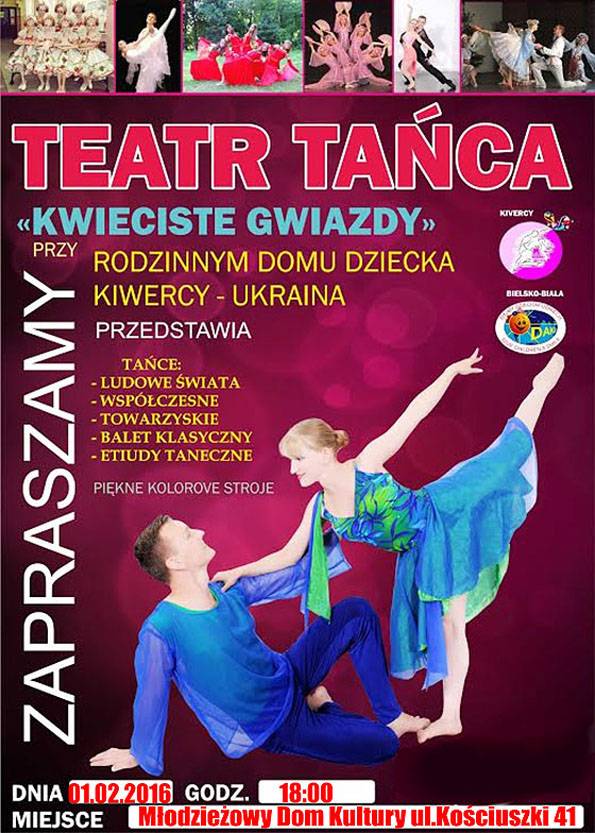 Teatr Tańca „Kwieciste Gwiazdy” w Młodzieżowym Domu Kultury