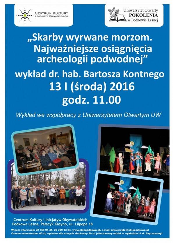 Uniwersytet Otwarty POKOLENIA: o skarbach wyrwanych morzu