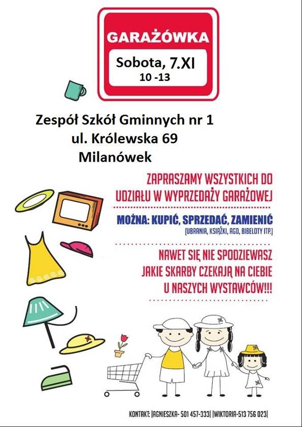 Listopadowa wyprzedaż garażowa w Milanówku
