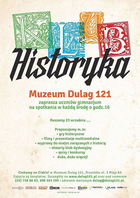 Nowe godziny spotkań Klubu Historyka