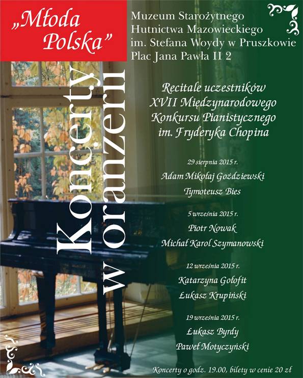 Recitale uczestników XVII Międzynarodowego Konkursu Pianistycznego im. Fryderyka Chopina