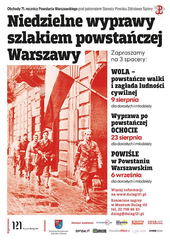 Niedzielne wyprawy szlakiem powstańczej Warszawy