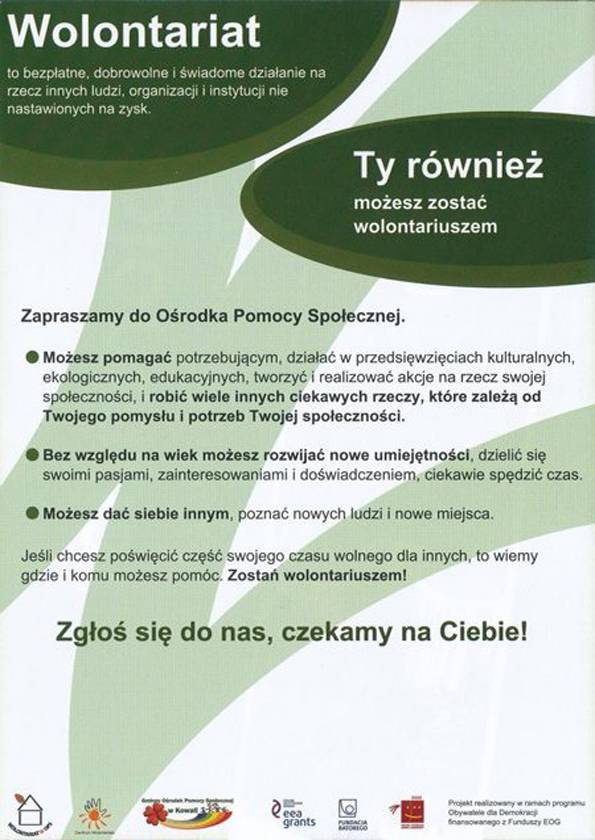 „Wolontariat – szansa dla integracji”