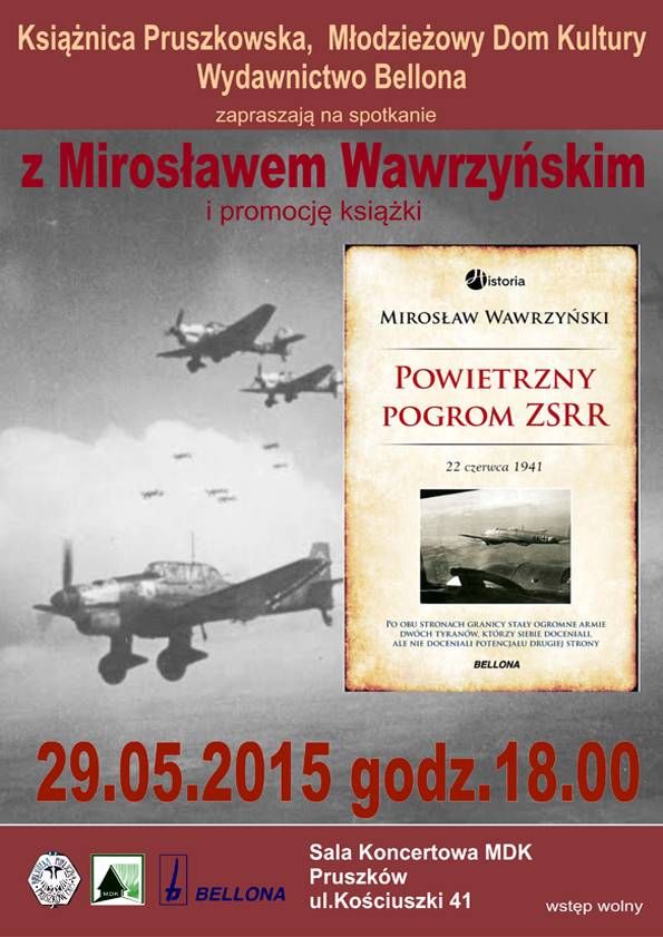 Powietrzny pogrom ZSRR - spotkanie w Pruszkowie z Mirosławem Wawrzeckim autorem książki