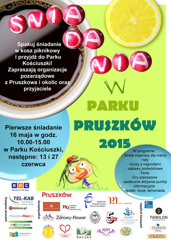 Wspólne śniadania w pruszkowskim parku Kościuszki