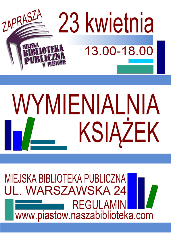 Zapraszamy na Wymienialnię Książek do Piastowa