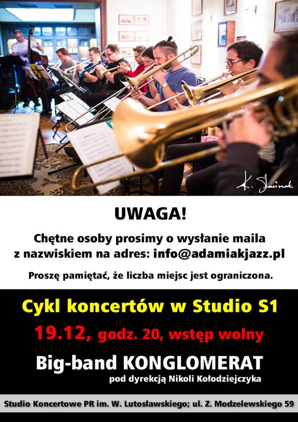 Big-band KONGLOMERAT pod dyrekcją Nikoli Kołodziejczyka